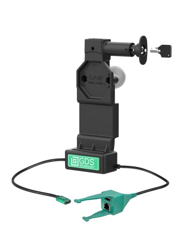 GDS® Uni-ConnT Locking Dock + USB-A & RJ45 with Release Button