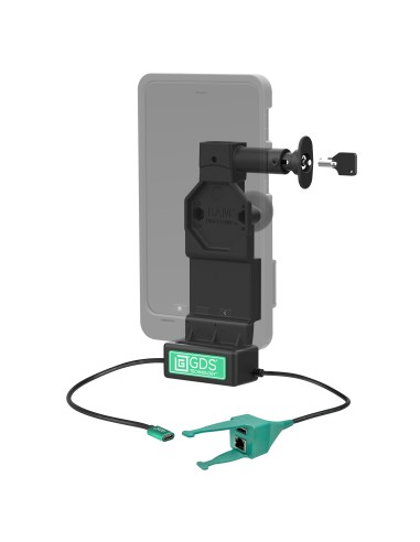 GDS® Uni-ConnT Locking Dock + USB-A & RJ45 with Release Button