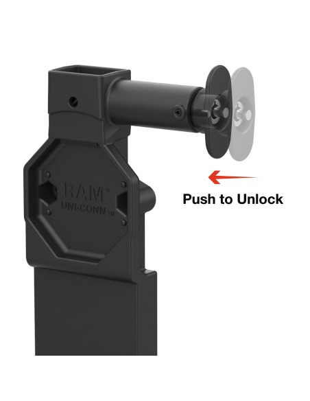 GDS® Uni-ConnT Locking Dock + USB-A & RJ45 with Release Button