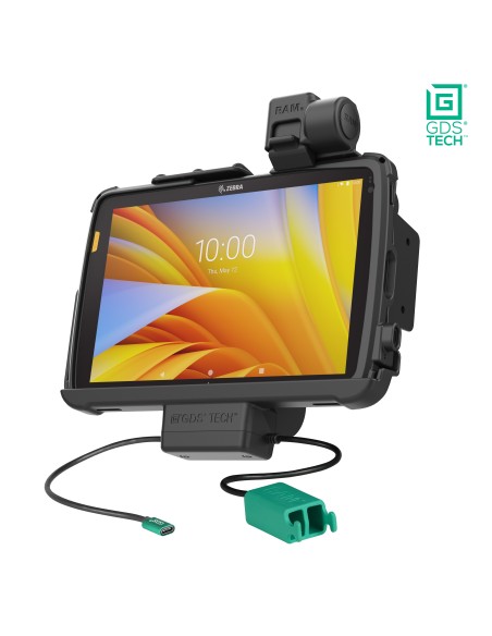 GDS® Power + Dual USB Dock with Latch for Zebra ET401 & ET4x 10"
