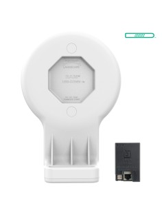 GDS® Uni-ConnT Wall Dock with Magnetic Receiver & PoE - Gray