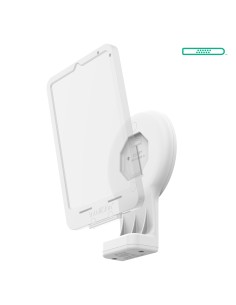 GDS® Uni-ConnT Wall Dock with Magnetic Receiver & PoE - Gray 2