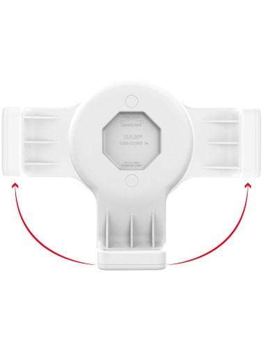 GDS® Uni-ConnT Wall Dock with Magnetic Receiver & PoE - Gray