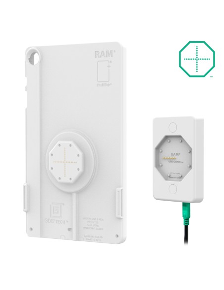 GDS® Uni-ConnT Powered Wall Dock with USB-C - Gray