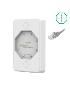 GDS® Uni-ConnT Powered Wall Dock with PoE - Gray