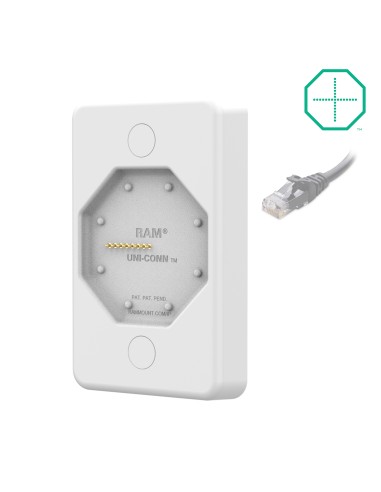 GDS® Uni-ConnT Powered Wall Dock with PoE - Gray