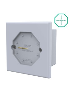 GDS® Uni-ConnT Powered Wall Dock with PoE (European Outlets) - Gray