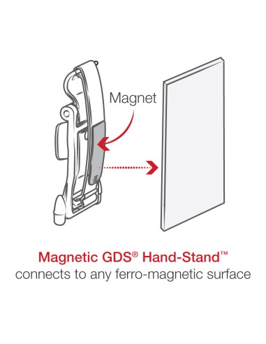 GDS® Hand-StandT Magnetic Hand Strap and Kickstand for Tablets