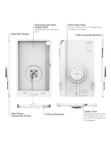 IntelliSkin® Thin-CaseT for Samsung Tab A11+ (Rear Pogo Pads) - Gray