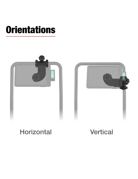 RAM® Friction Hinge Mount with Short Bracket for Tough-BarT