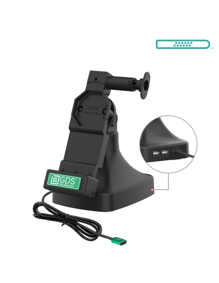 GDS® Uni-ConnT Tilt & Swivel Dock with USB-C + Data