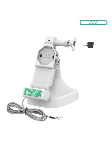 GDS® Uni-ConnT Locking Tilt & Swivel Dock with PoE - Gray