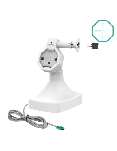 GDS® Uni-ConnT Powered Locking Tilt & Swivel Dock with USB-C - Gray