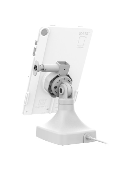 GDS® Uni-ConnT Powered Locking Tilt & Swivel Dock with USB-C - Gray