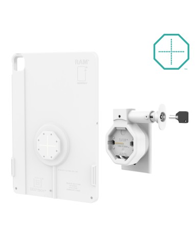 GDS® Uni-ConnT Powered Locking Wall Dock with PoE - Gray