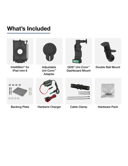 GDS® Uni-ConnT Vehicle Bundle for Apple iPad mini (A17 Pro) & mini 6