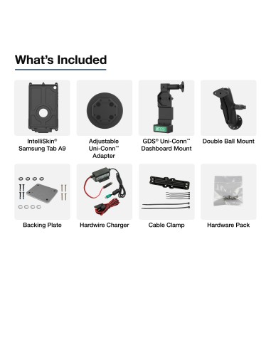 GDS® Uni-ConnT Vehicle Bundle for Samsung Tab A11