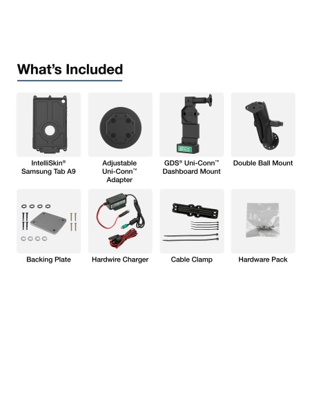 GDS® Uni-ConnT Vehicle Bundle for Samsung Tab A11