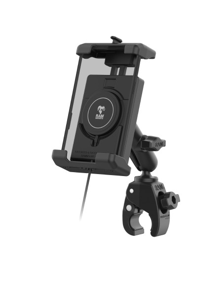 RAM® Quick-GripT Pro XL Tough-ClawT Mount with Qi2 15W Wireless Charger