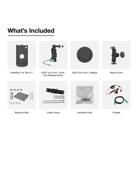 GDS® Uni-ConnT Locking Vehicle Bundle for Samsung Tab A11