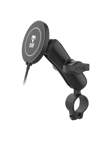 RAM® Double Ball Rail Mount with RAM® Qi2 15W Wireless Charger