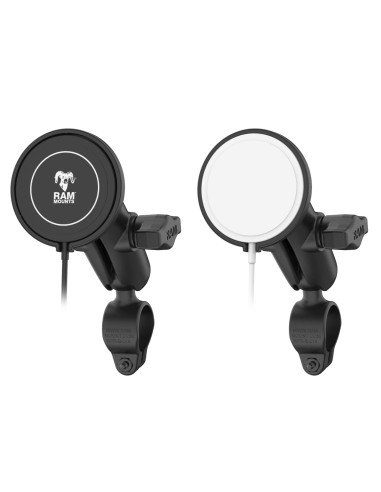 RAM® Double Ball Rail Mount with RAM® Qi2 15W Wireless Charger