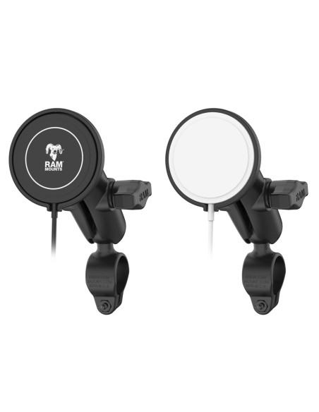 RAM® Double Ball Rail Mount with RAM® Qi2 15W Wireless Charger