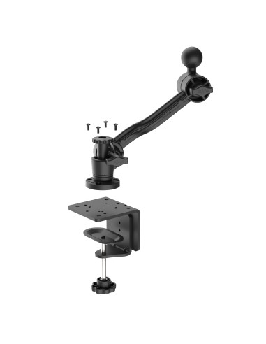 RAM® Heavy Duty C-Clamp Base with Swivel Ratchet Arm & Ball - C Size