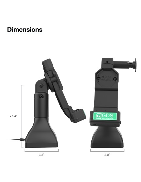 GDS® Uni-ConnT 7" Pedestal Dock with USB-C