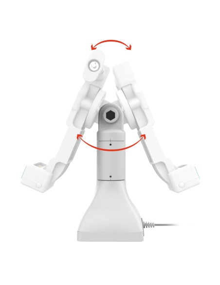 GDS® Uni-ConnT 7" Locking Pedestal Dock with PoE - Gray