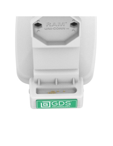 GDS® Uni-ConnT Locking Tilt & Swivel Dock with PoE + Data - Gray