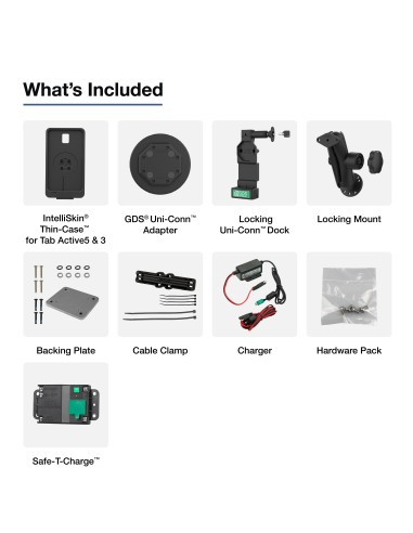 RAM GDS THIN-CASE FOR TA5 E WITH UNI-CONN DOCK AND V21C CHARGER KIT FOR SWIFTLY