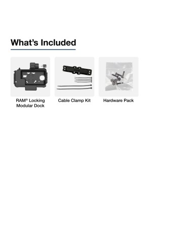 RAM® Locking Modular USB-C Dock + Dual USB-A for Samsung Tab Active5 & 3
