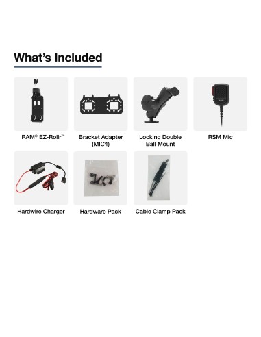 RAM® PTT Remote Speaker Mic Bundle for Sonim XP5plus & XP5plus 5G