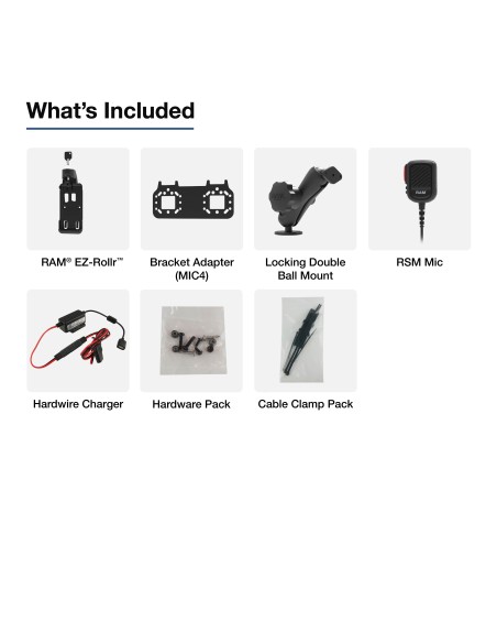 RAM® PTT Remote Speaker Mic Bundle for Sonim XP5plus & XP5plus 5G