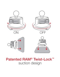 RAM® X-Grip® with RAM® Twist-LockT Suction Cup Mount for 9"-11" Tablets 2