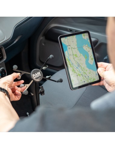 RAM® X-Grip® with RAM® Tough-WedgeT & Pump for 7"-8" Tablets - Long Arm