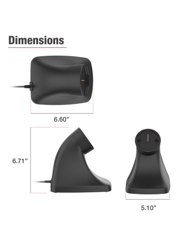 GDS® Uni-ConnT Powered Kiosk Dock with USB-C