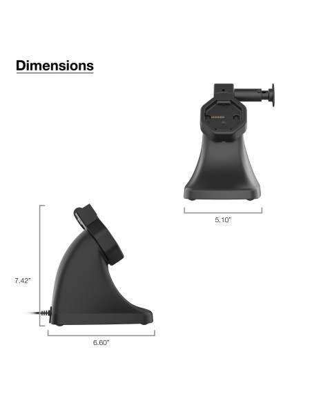 GDS® Uni-ConnT Powered Kiosk Dock with Release Button & USB-C