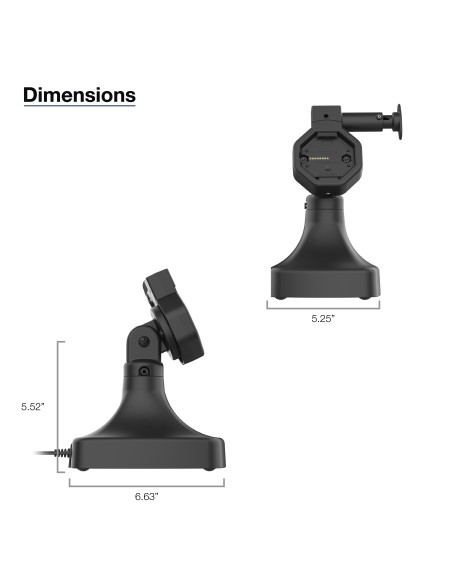 GDS® Uni-ConnT Powered Tilt & Swivel Dock with USB-C