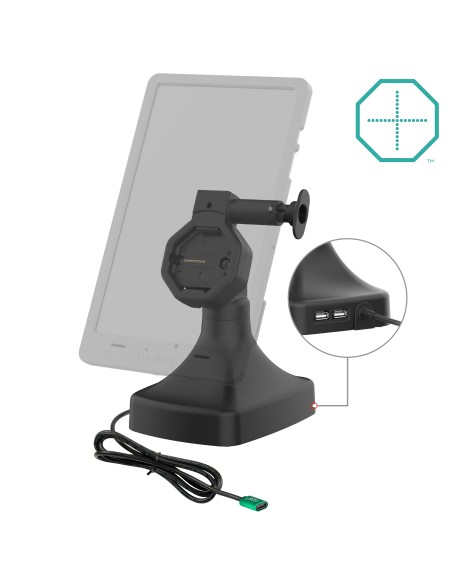 GDS® Uni-ConnT Powered Tilt & Swivel Dock with USB-C + Data