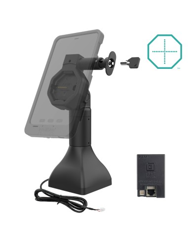 GDS® Uni-ConnT Powered 7" Locking Pedestal Dock with PoE