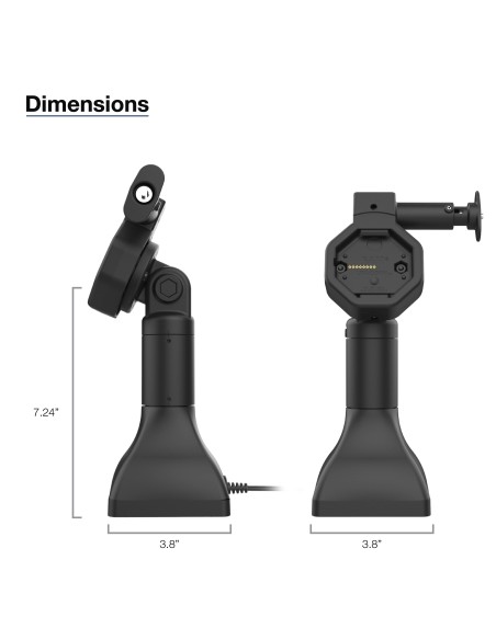GDS® Uni-ConnT Powered 7" Locking Pedestal Dock with PoE
