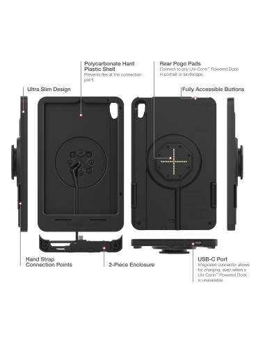 IntelliSkin® Thin-CaseT for iPad mini (A17 Pro) & mini 6 Rear Pogo Pads