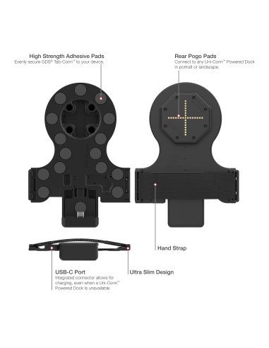 GDS® Tab-ConnT for Tablets Without Case (Rear Pogo Pads)