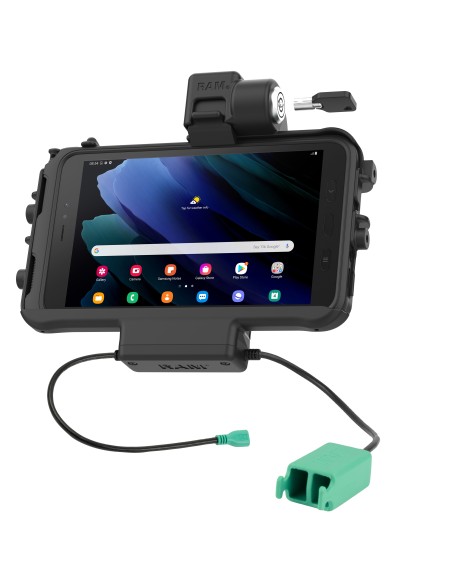 RAM® Thin-DockT Locking Power + Dual USB Dock for Tab Active5 & 3