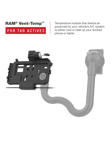 RAM® Thin-DockT Locking Power + Dual USB Dock for Tab Active5 & 3