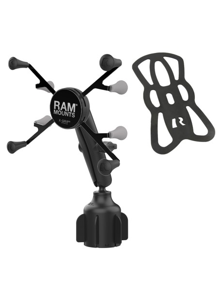 RAM® X-Grip® for 7"-8" Tablets with RAM® StubbyT Cup Holder Base - Long