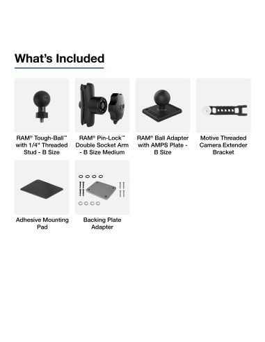 RAM® Dashboard Mount for Motive AI Dashcam with Extension Bracket