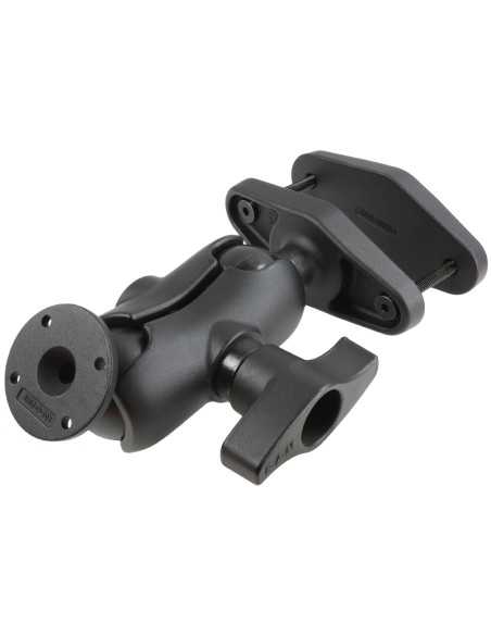 RAM® 4" Square Post Clamp Mount with Round AMPS Plate - D Size